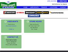 Tablet Screenshot of pierresportscenter.com